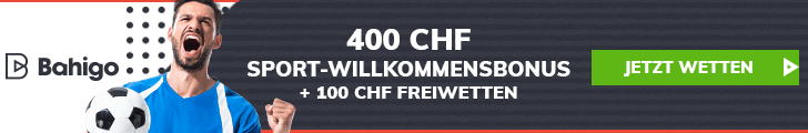 Sportlicher Willkommensbonus mit CHF-Beträgen und dynamischem Design